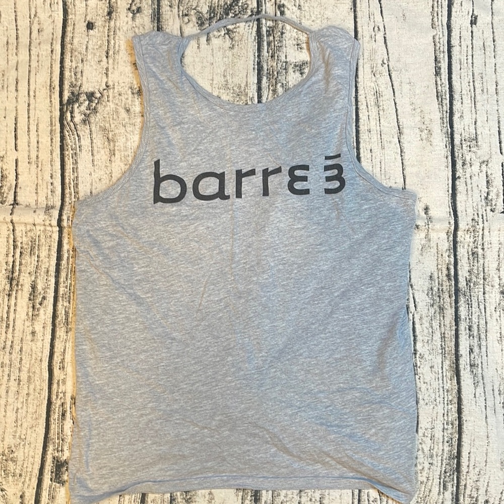 Barre3 large tie tank Balanced in Body Empowered from Within